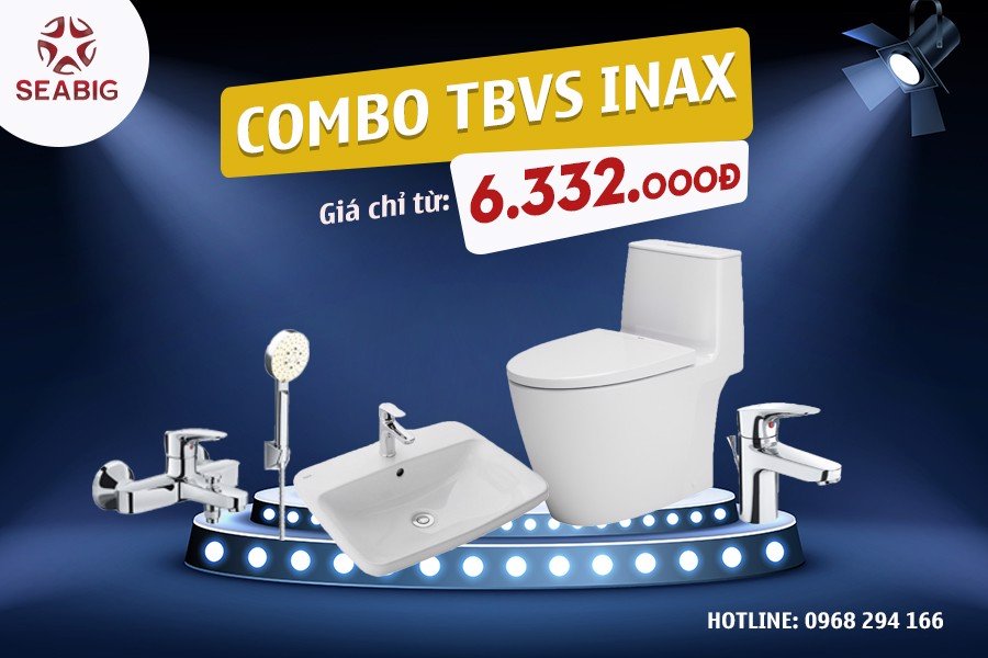 Mua Combo thiết bị vệ sinh Inax mang giá chỉ từ 6.332.000đ
