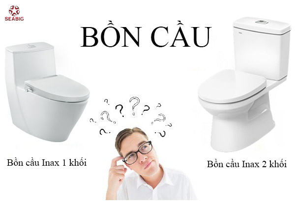 Điểm danh một số ưu nhược điểm của bồn cầu 1 khối và bồn cầu 2 khối Inax